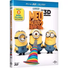 Blu Ray 3d + Bd Meu Malvado Favorito 2 Luva Lenticular Raro