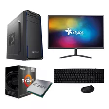 Computadora Completa Ryzen 5 5600g 16gb 480gb 18.5 Gamer 