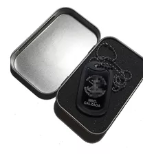 1p Dog Tag Militar Personalizada Logo Sdn Marina G.n C/caja 