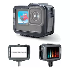 Case Aluminio P/ Camara Gopro Hero 9, 10 Black, Carcasa Vlog