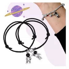 Set De 2 Pulseras De Imán De Astronauta Para Parejas Full