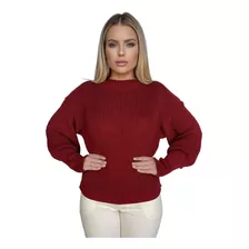 Blusa Tricô Manga Longa Bufante Blogueira Lançamento