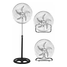 Ventilador 3en1 Plateado 5 Aspas Verano 100w Industrial