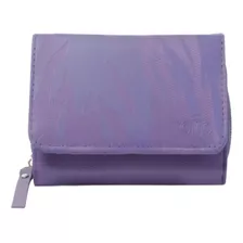 Billetera Lona Rfid Karasu Color Morado M4r