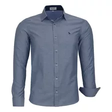 Camisa Slim Manga Longa Masculina