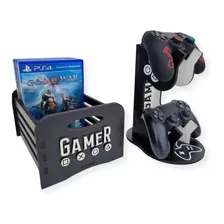  Combo Porta Jogos, Case P/ Games Porta Controles Mdf 