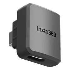 Adaptador De Microfone Horizontal Câmera One Rs Insta360 Cor Preto