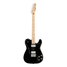 Guitarra Eléctrica Squier By Fender Affinity Series Telecaster Deluxe De Álamo Black Brillante Con Diapasón De Arce