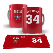 Caneca Personalizada De Basquete 325ml Em Porcelana