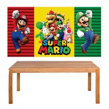 Painel Super Mario Bros Festa Banner 150x100cm