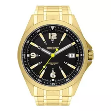 Relógio Orient Masculino Dourado Esporte 100 Metros Mgss1107