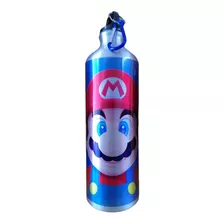 Botella De Agua Aluminio 750ml Mario Bros Sublimación 