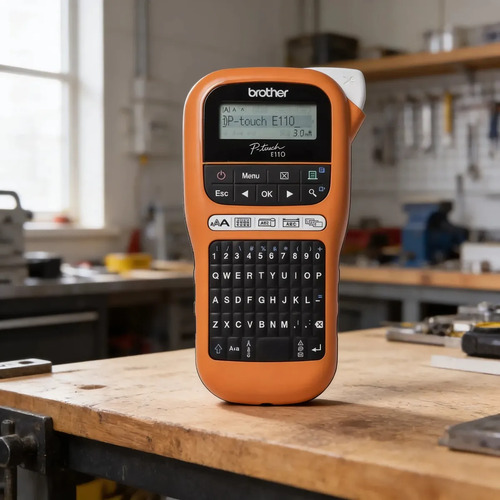 Rotuladora Industrial Portátil Brother Pt-e110vp Portátil Color Naranja