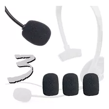 Kit 3 Espuma Para Microfone De Lapela Headset 3cm Anti Puff 