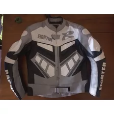 Campera De Moto Pista Cuero Real Leather Racing Importada. M