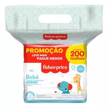 Lenço Umed Fisher-price Rn Pack 200 Folhas