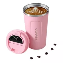 Vaso Termo Café Taza Acero Con Medición De Temperatura