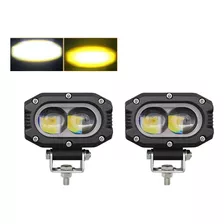 Foco Led Con Lente De 19200 Lúmenes, 96 W, Para Coche O Moto