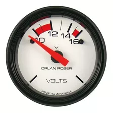 Reloj Orlan Rober Voltimetro 12v 52mm 424 H Línea Blanca