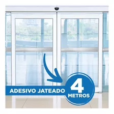 Faixa Adesivo Jateado Porta Vidro 0,10x4m Cor Fosco