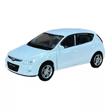 Miniatura Hyundai I30 Branco Metal 1:36