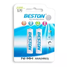 Batería Beston Aaa Recargable Por 2 Unidades 1100 Mah 1.2 V