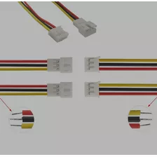 Micro Conector Ph 3 Vias Fio No Macho E Fêmea 10 Pares