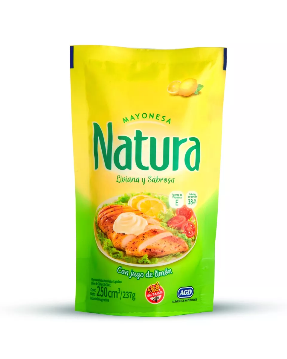 Mayonesa Natura Sin Tacc En Doy Pack 250 ml