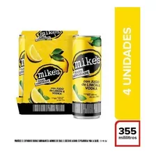 Vodka Limon Mikes 4x355ml - L a $17