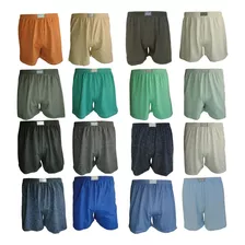 Short De Dormir Algodão Kit Com 4 Pijama Cuecas Samba Canção