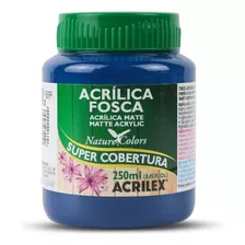 Tinta Acrílica Fosca Artesanato Acrilex 250ml Ótima Cobertur Cor Azul-turquesa