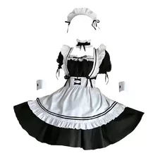 Japonês Anime Sissy Maid Vestido Cosplay Doce Clássico Lolit