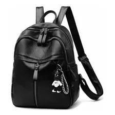 Bolso Morral Damas Mujer Negro Semi Cuero Moda Mayor Y Detal