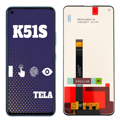 LG Tela K51s / K510 Display LCD Sem Aro + Película
