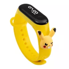 Relógio Infantil Pulseira Pikachu À Prova D'água - Lindo