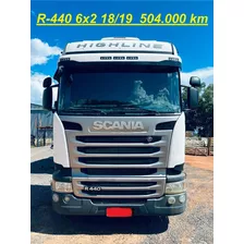 Scania R-440 6x2 2018/19 La Highline Único Dono Novissíma...