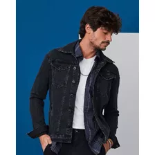 Jaqueta Jeans Masculina Paco Jeans Escura Nevoeiro