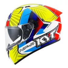 Casco Kyt Nf-r Xavi Fores 2021 Matt Blue/red/yellow