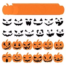 El Kit De 48 Piezas De Calabaza De Halloween Incluye 24 Peg