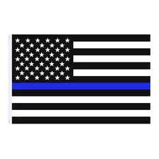 Bandera Estados Unidos Police Support Negra 1.5m X 90cm Usa