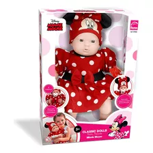 Boneca Disney Classic Dolls Recem Nascido Minnie 5162 - Roma