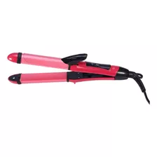 Plancha Ondulador Rizador 2 En 1 Surker 30w Sk-722 Color Rosa