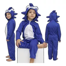 Macacão Pijama Bichinhos Infantil Sonic Panda Confortável