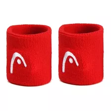 Pulsera Corta De Tenis Beachtennis Head, 02 Unidades, Color Rojo