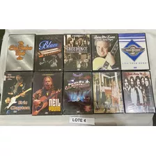 Lote 10 Dvds Originais Rock Classico Internacional Lacrados