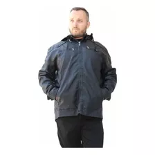 Jaqueta De Couro Masculina Forrada Plus Size