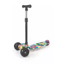 Patinete Scooter Dobrável Com Led Freio Bv0011 Mega Compras 