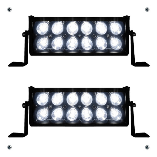 2 Barra 12 Led Pickup Jeep 4x4 7 Pulgadas Universal Foto 3