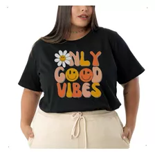 T Shirt Feminina Plus Size Estampada Modinha Top G1 Ao G5