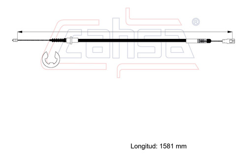 Cable Embrague Para Toyota Starlet 1.0l 1984 Foto 2